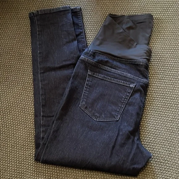 Isabel Maternity Dark Wash Pull On Jeggings Size 14 Over Belly - Picture 5 of 7